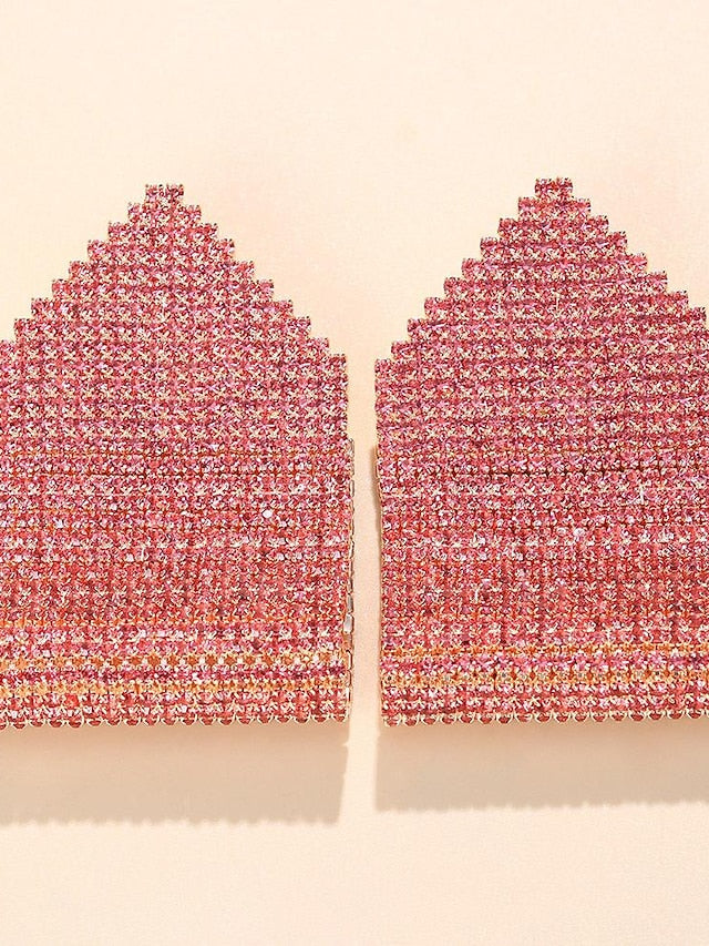 Earrings Long Believe Forever Imitation Diamond Earrings Jewelry Silver / Rose Gold / Gold For Wedding Party Holiday Prom for Women