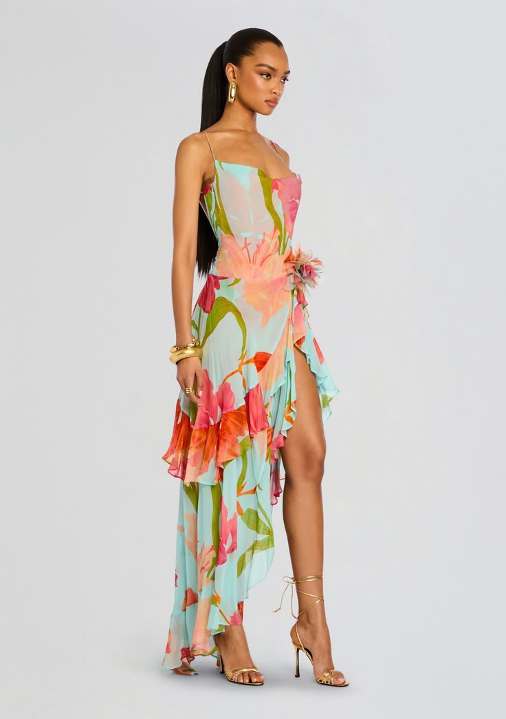 Josephine Chiffon Maxi Dress