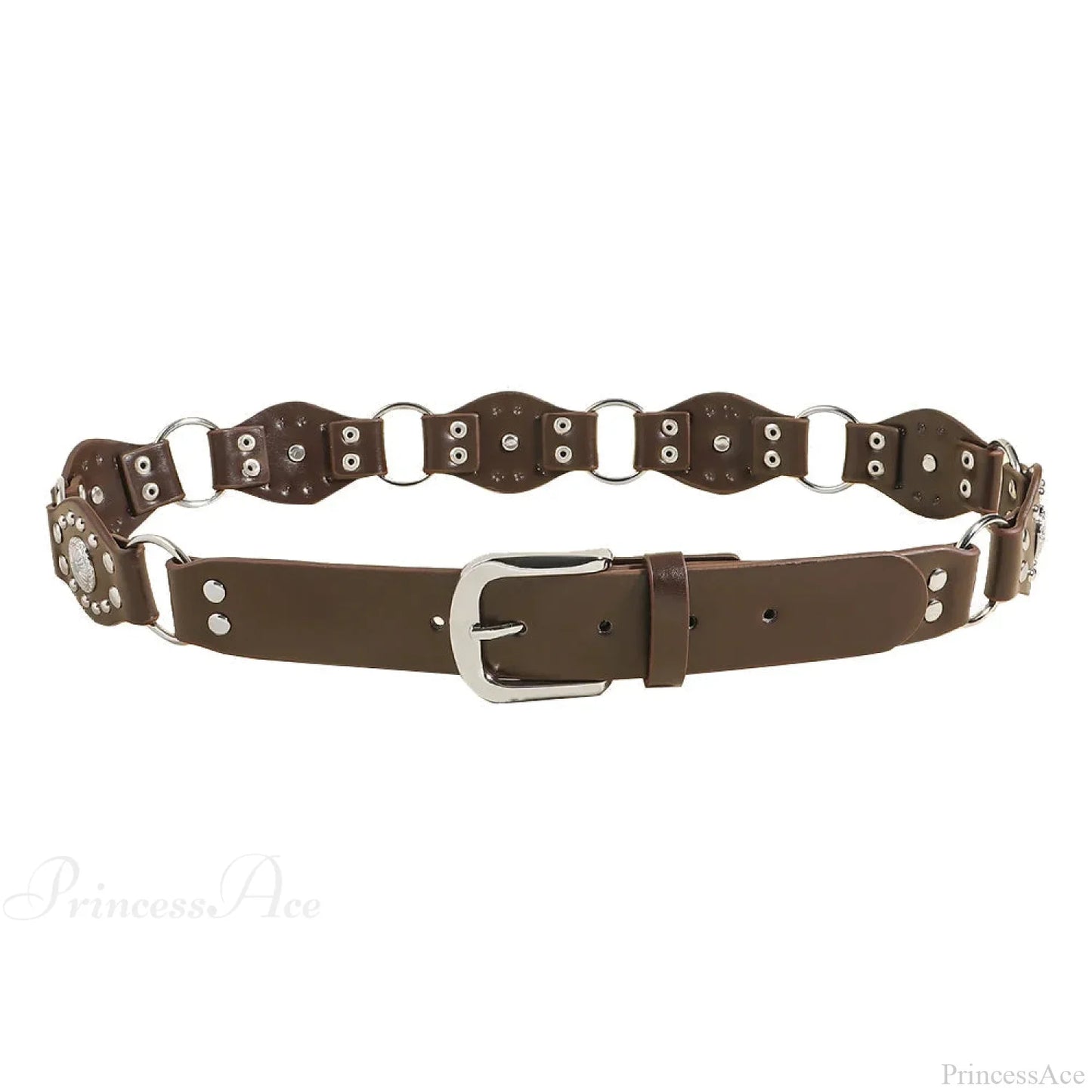 Seasoning Female Gothic Rivet Slim-Fit Belt