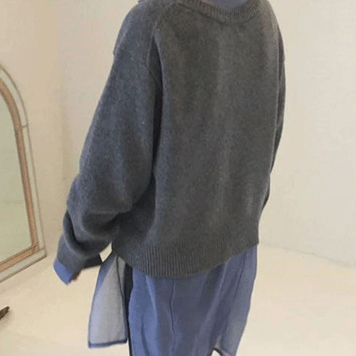 Women's Asymmetrical Cardigan with Buttons | Great for Everyday Wear