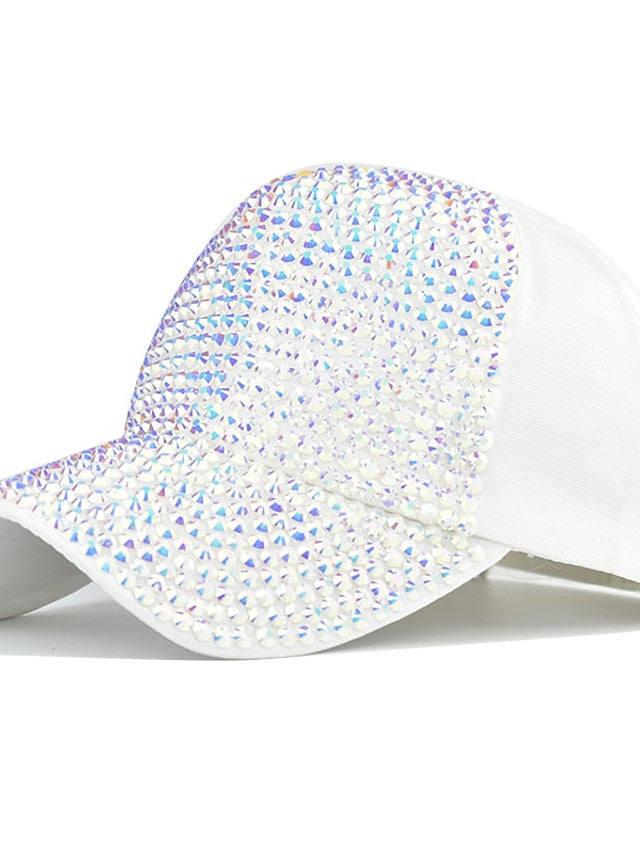 1pcs Summer Ladies Baseball Cap Wild Spring and Autumn Rhinestone Caps Fashion Personality Street Highlights Hip-hop Hats for Women