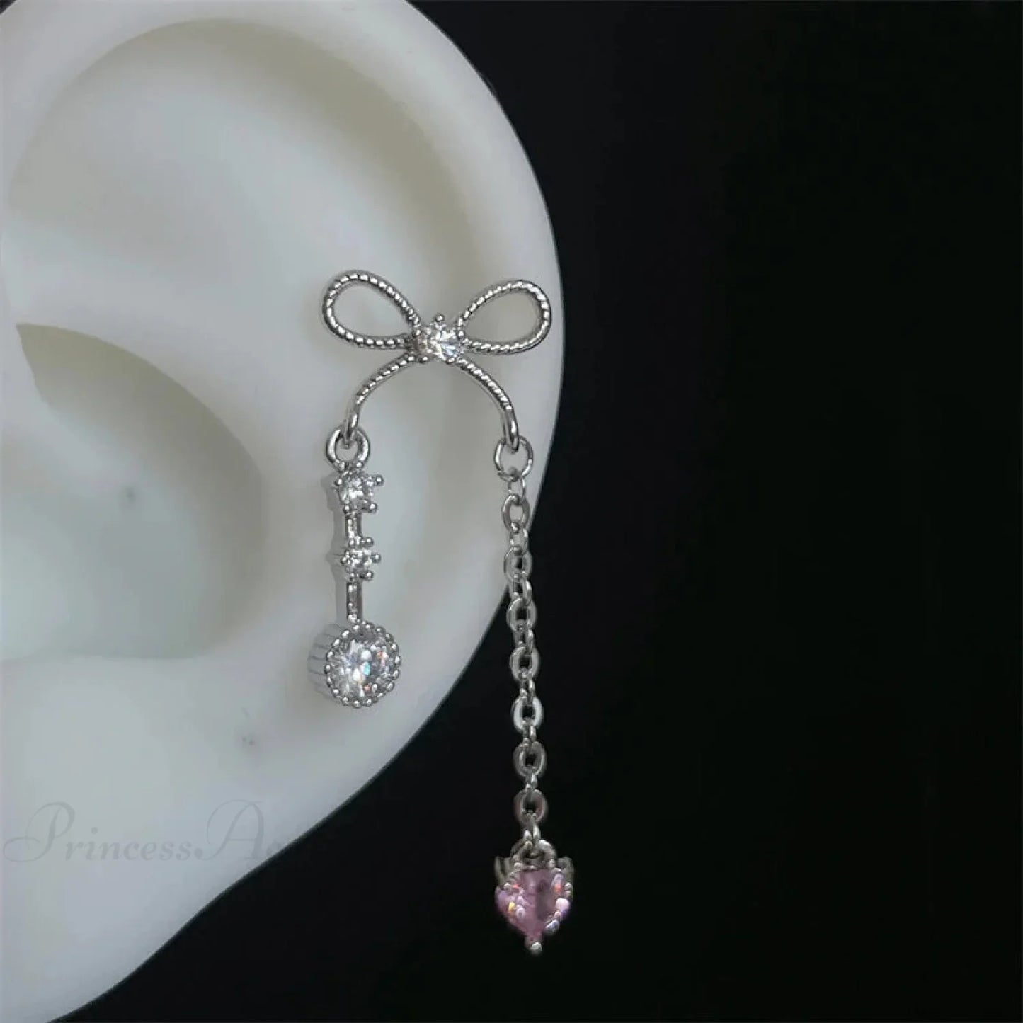 Shiny Saturn 316L Stainless Steel Stud Earring