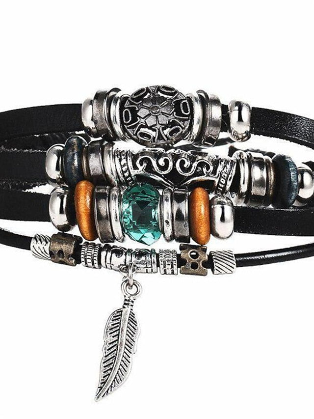 Bracelets Artistic Party Color Block Bracelets & Bangles / Black / Silver / Blue / Fall / Winter for Women