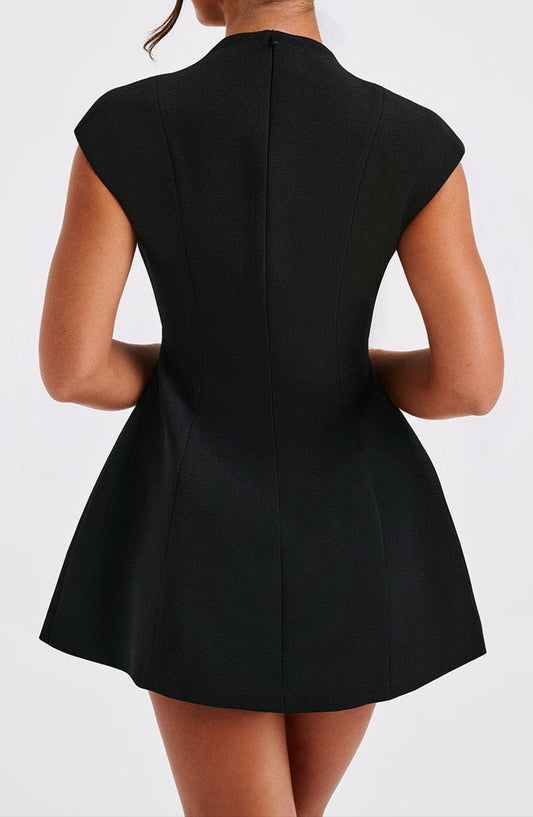 Salome Mini Dress-Black