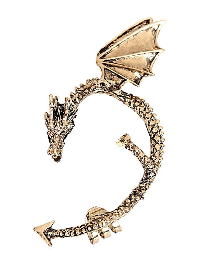 1PC Hanging Earrings Single Earring For Date Birthday Alloy Classic Dragon for Women