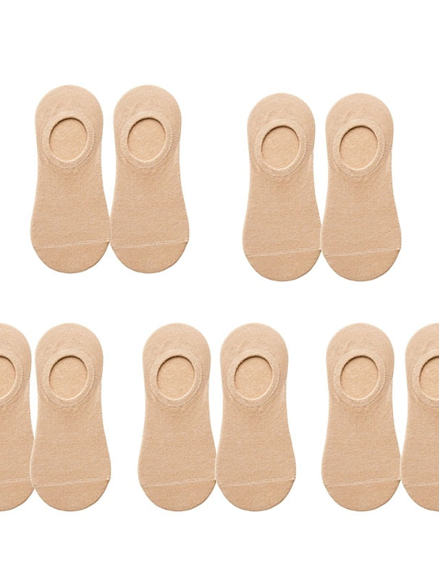 5 Pairs No Show Socks Home Sports & Outdoor Holiday Polyester Cotton Sports & Outdoors Casual Sweet 5 Pairs for Women