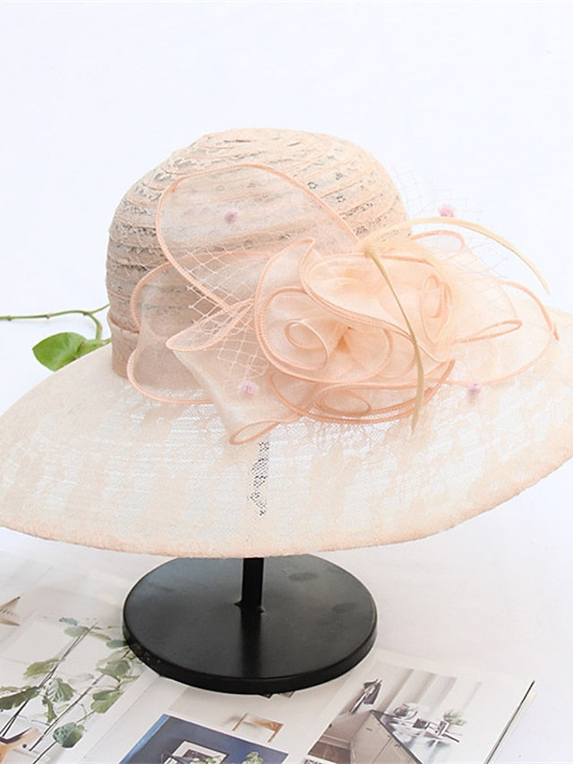 Hat Bucket Hat Sun Hat Black And White Black Pink Party Outdoor Dailywear Floral Floral Portable Windproof Comfort for Women