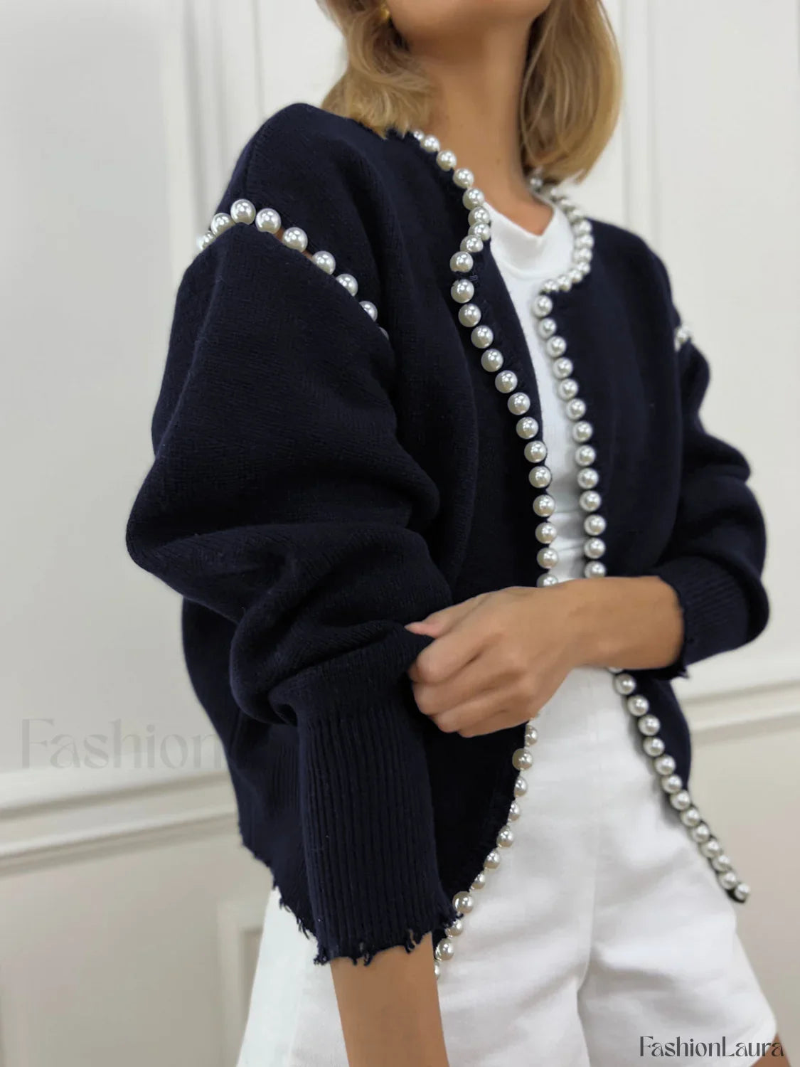 Vintage Pearl Graceful Edge Cardigan