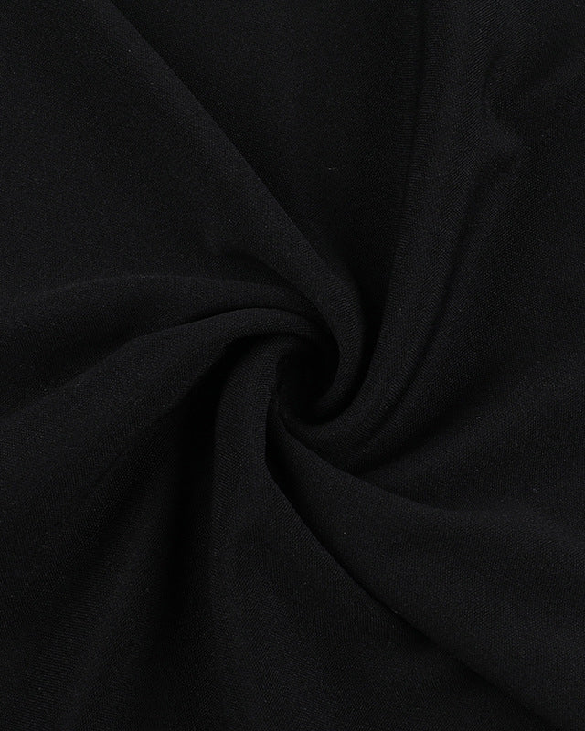 Halter Neck Deep V Neck A-Line Dress Hip
