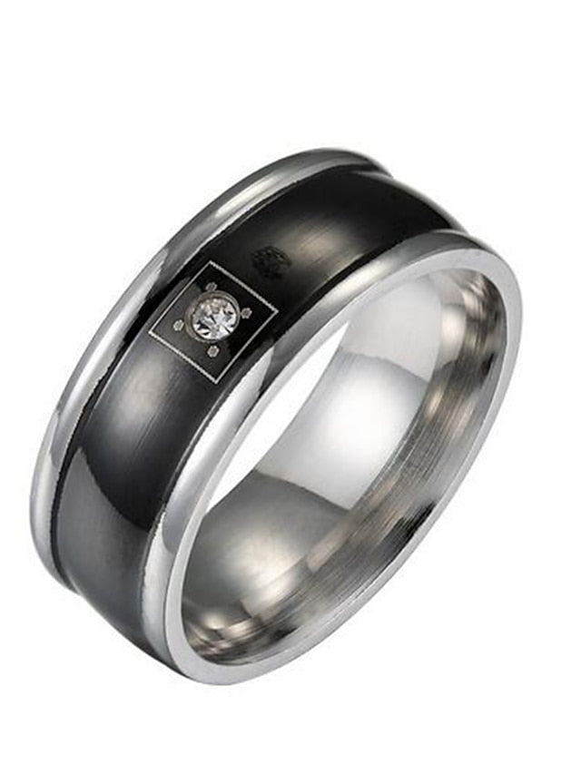 1PC Ring For Men's Wedding Daily Alloy for Women