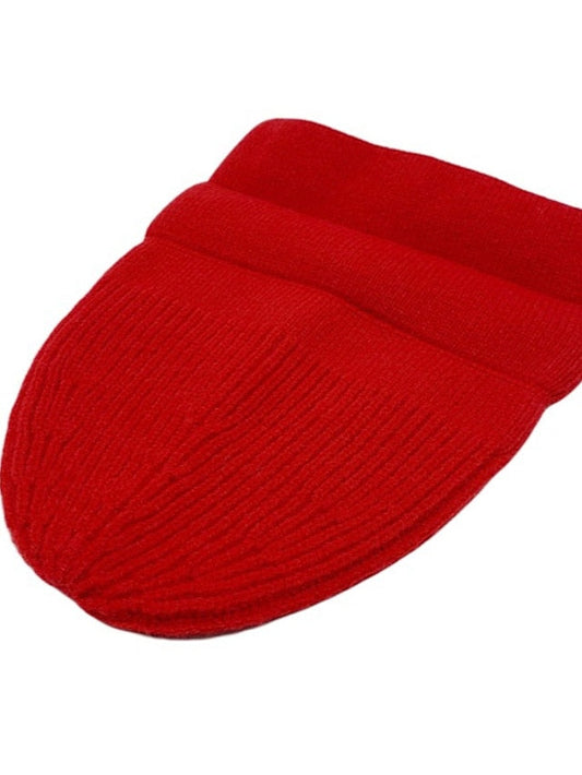 Hat Beanie / Slouchy Black Purple Yellow Outdoor Home Daily Knit Pure Color Portable Windproof Comfort for Women