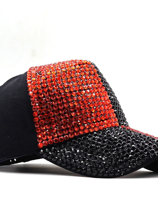 1pcs Summer Men's Baseball Cap Wild Rhinestone Caps Fashion Personality Street Highlights Hip-hop Hats for Women