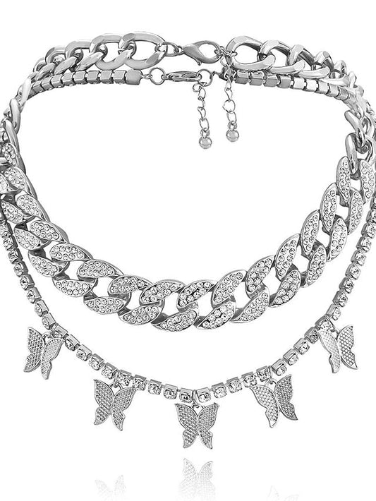 necklace Chic & Modern Party Butterfly Necklaces / Gold / Silver / Fall / Winter / Spring for Women