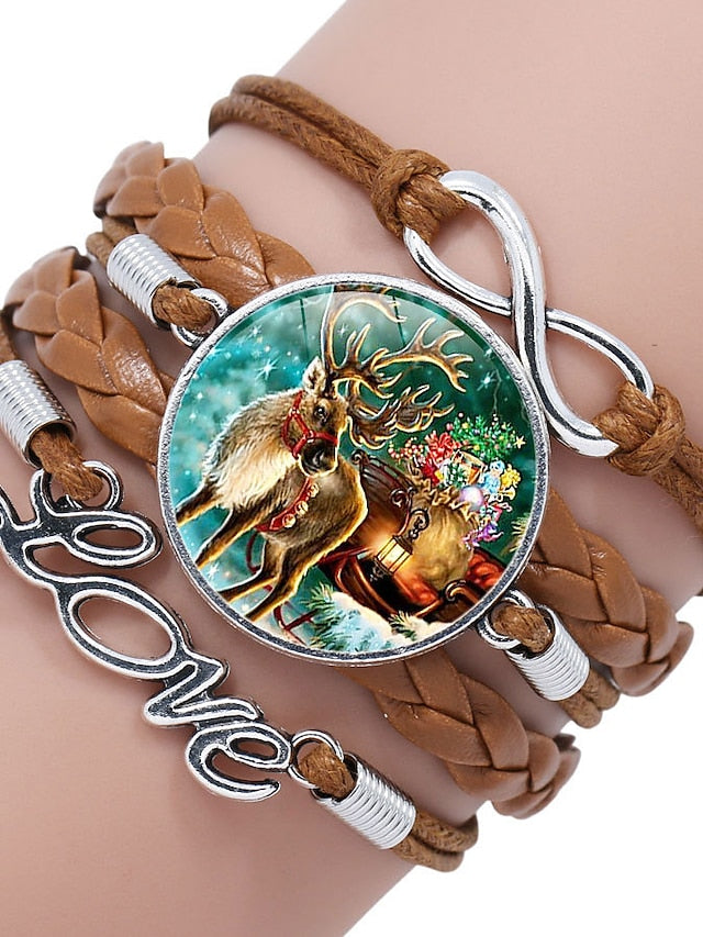 Bracelets Casual Christmas Santa Claus Bracelets & Bangles for Women