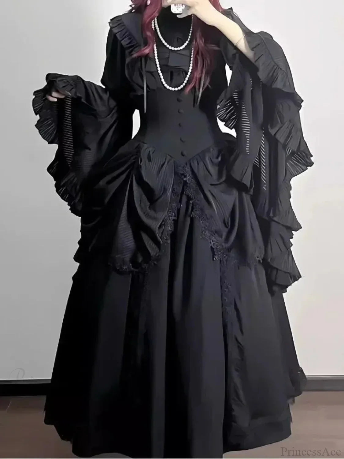 Y2k Frilly Sleeve Harajuku Blouse
