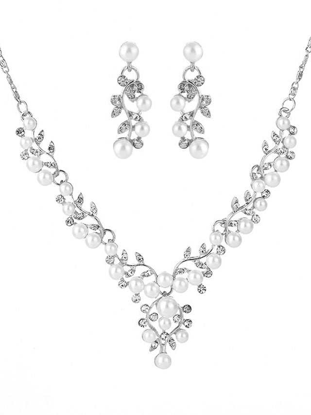 necklace Chic & Modern Party Leaf Jewelry Sets / Wedding / Gold / Silver / Fall / Winter for Women