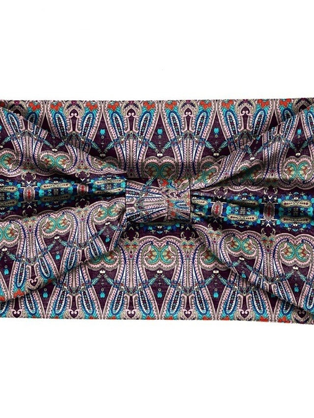 1PC Headbands Hair Band For Work Daily Holiday Retro Fabric White Red Purple for Women