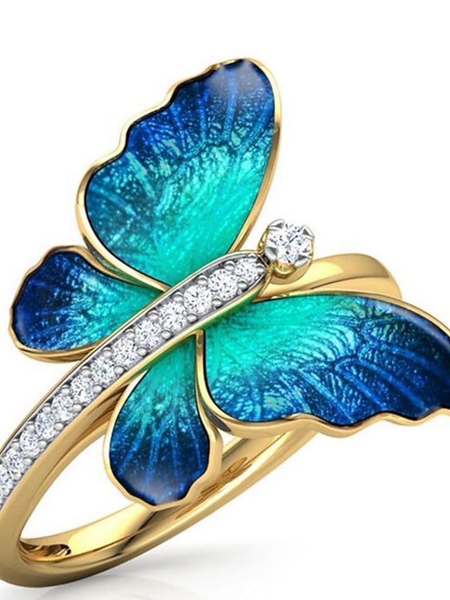 1PC Ring For Holiday Date Alloy Classic Butterfly for Women