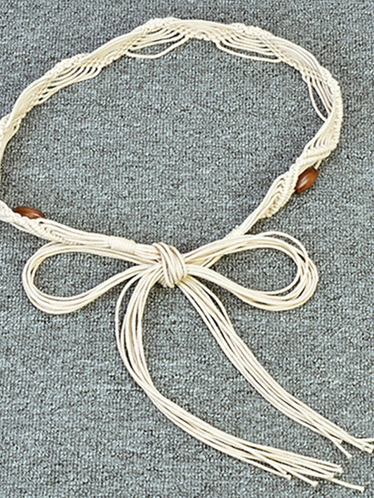 Belt Straw White Brown Chain Outdoor Street Daily Holiday Pure Color / Spring / Summer / Fall / Winter for Women