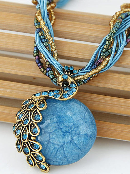 necklace Ethnic Style Street Gem Necklaces for Women