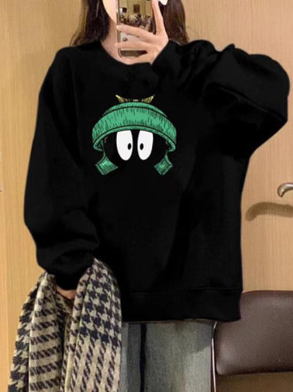 Hip Hop Round Neck Long Sleeves Sweaters