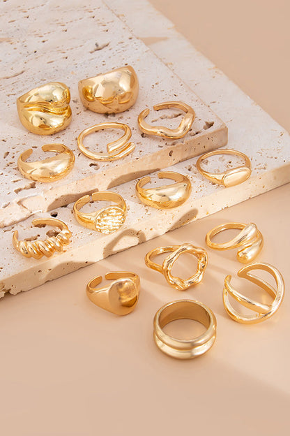 Geometric Cross Open Ring