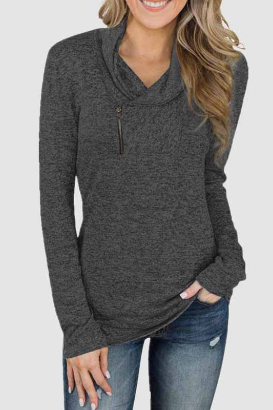 Slim Long Sleeve Tops(2 colors)