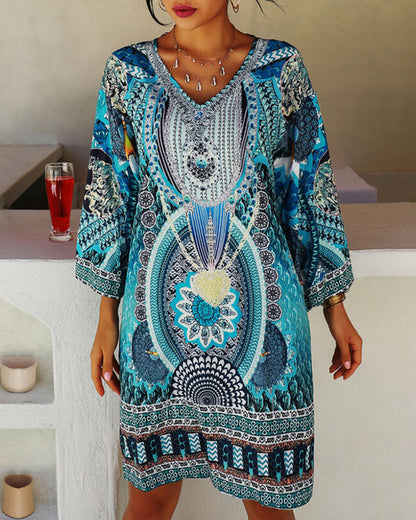 Ámbar - Minivestido - Bohemio - Estilo Formal Ligero - Ideal para Verano
