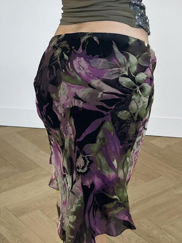 Ombre Tulle Mini Skirt