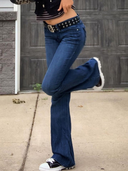 Vintage Blue High Waist Flare Jeans