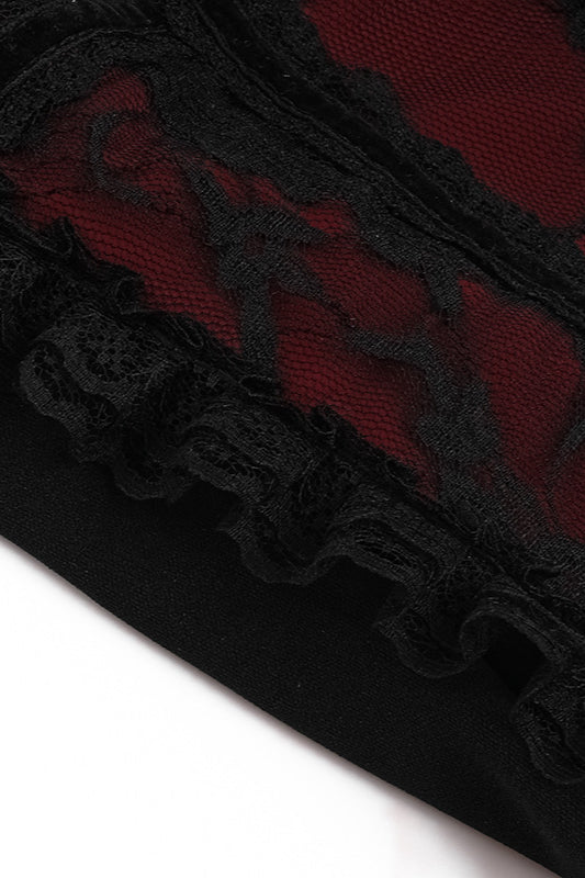 Chain Strap Strapless Bustier Corset