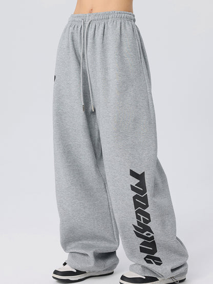 Lettering Loose Sweatpants