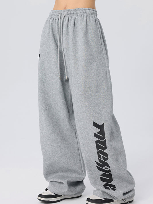 Lettering Loose Sweatpants
