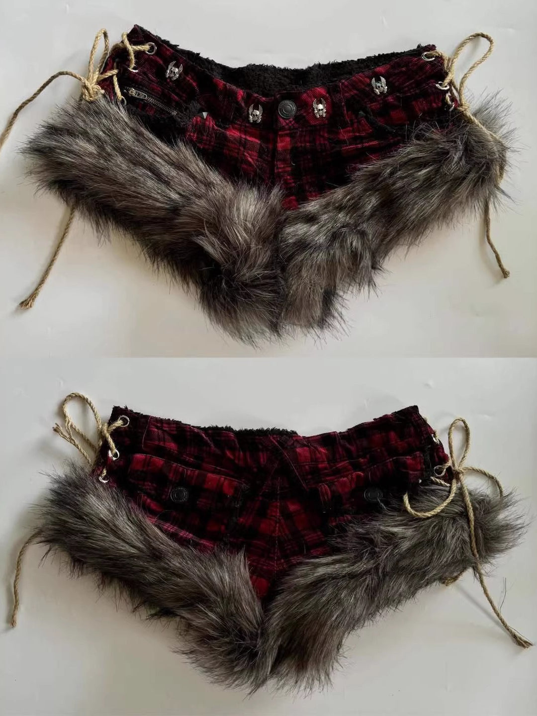 Y2K Raw Edge Denim Shorts
