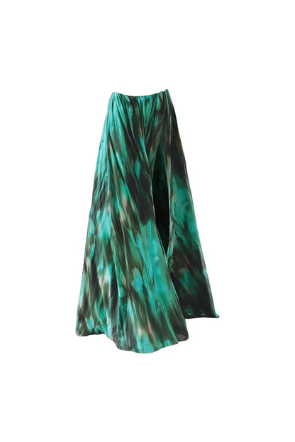 Conjunto de traje de baño con recortes verde tinta
