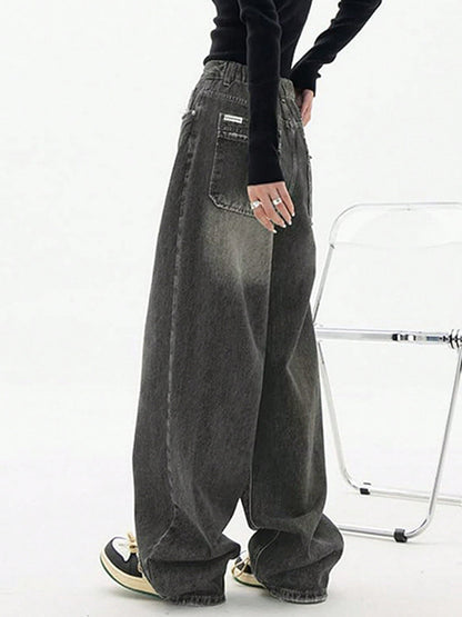 Dark Wash Vintage Baggy Boyfriend Jeans