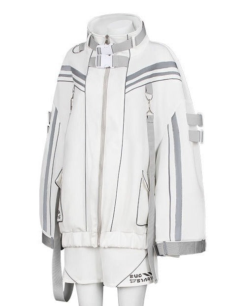 Cyber Punk Stand Collar Coat