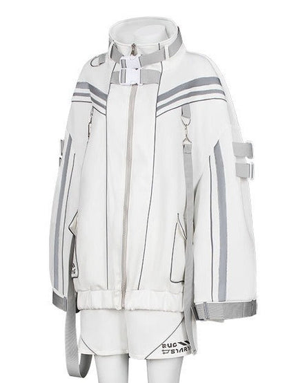 Cyber Punk Stand Collar Coat