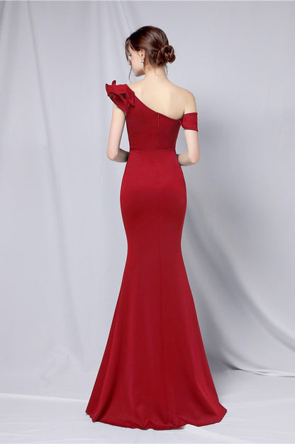 Off Shoulder Mermaid Maxi Party Dress