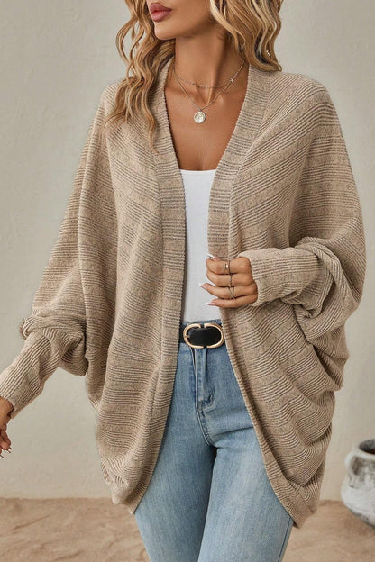 Autumn-Winter New Solid Color Midi Knit Cardigan