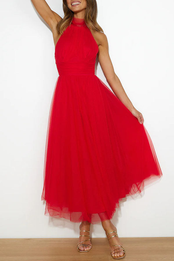 French fairy, ethereal chiffon patchwork detail suspender long dress