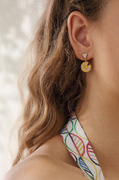 Lemon Slice Earrings