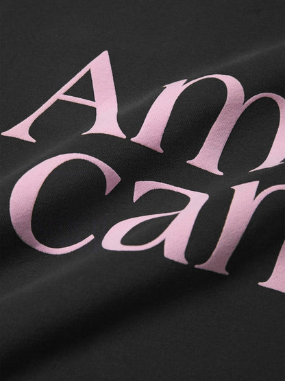Contrast Color Letter Print Oversized Sweatshirt