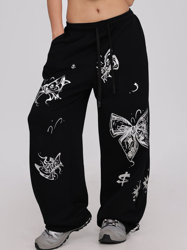 Butterfly Print Sweatpants
