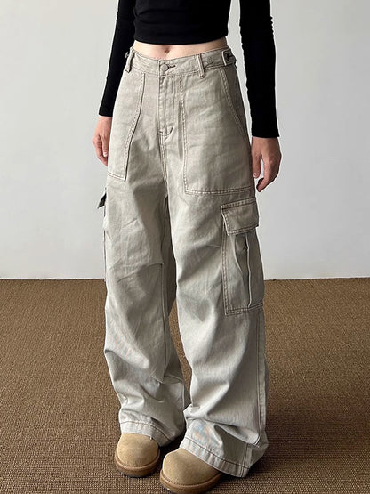 Multi-Pocket Design Cargo Jeans