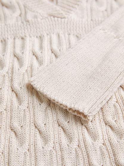 V Neck Slim Fit Pullover Sweater