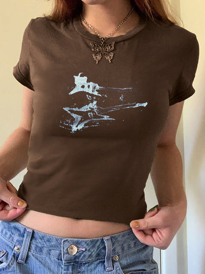 Vintage Guitar Hand Printed Tee