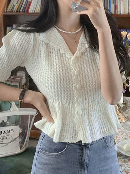 Natalie Casual V-neck Knitted Waist Cardigan