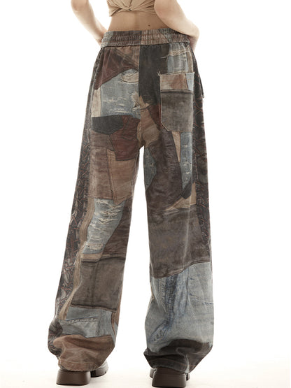 High Street Distressed Straight Leg Boyfriend Jeans