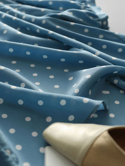 Jocelyn Classic Polka Dot Loose Chiffon Top